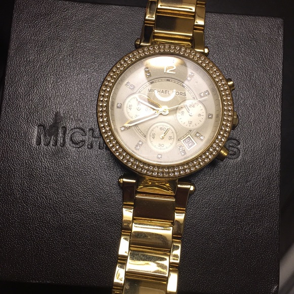 Michael kors gold glitz Parker watch - Picture 5 of 6